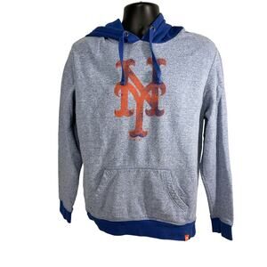 New York Mets 2-Tone Blue Hoody, Men’s Medium.